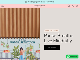 The Spring Palette website screenshot