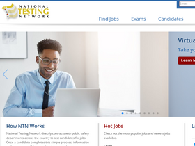 'nationaltestingnetwork.com' screenshot