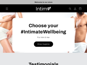 intimowellness.com homepage screenshot