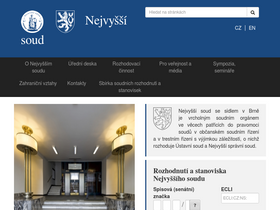 'nsoud.cz' screenshot