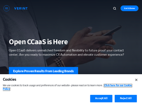 'verint.com' screenshot