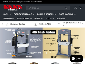 kakaindustrial.com homepage screenshot