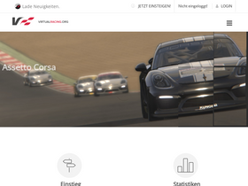 'virtualracing.org' screenshot
