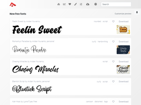 'abstractfonts.com' screenshot