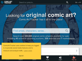 'comicarttracker.com' screenshot