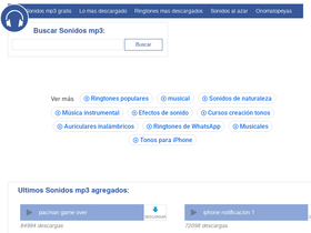 'sonidosmp3gratis.com' screenshot
