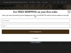souperspices.com homepage screenshot