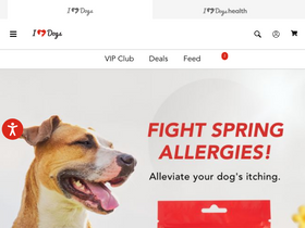 'iheartdogs.com' screenshot