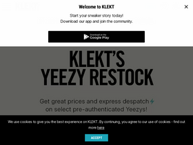'klekt.com' screenshot