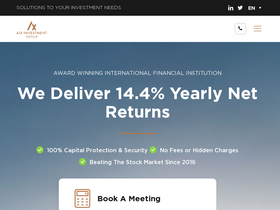 'aixinvestors.com' screenshot