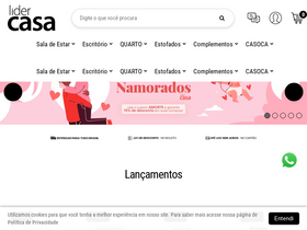 lidercasa.com.br homepage screenshot