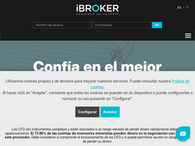 'ibroker.es' screenshot