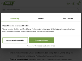 'emax-haustechnik.de' screenshot