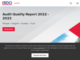 'bdo.ca' screenshot