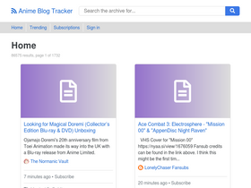 'aniblogtracker.com' screenshot