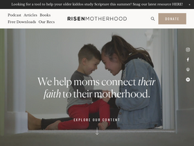'risenmotherhood.com' screenshot