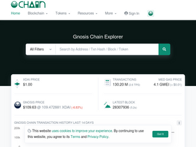 'gnosisscan.io' screenshot