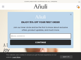 Añuli website screenshot