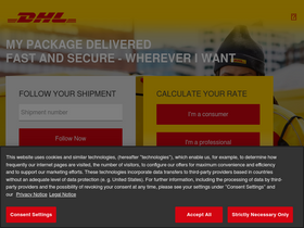 'dhlexpress.be' screenshot