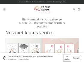 esprit-elephant.com homepage screenshot