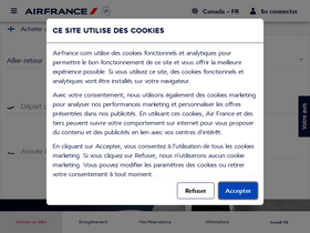 'airfrance.ca' screenshot