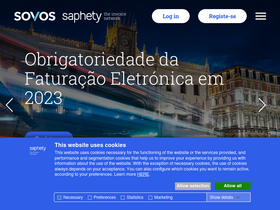 'login.saphety.com' screenshot