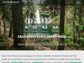 'savetheredwoods.org' screenshot
