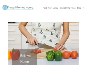 'frugalfamilyhome.com' screenshot