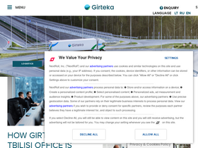 'girteka.eu' screenshot