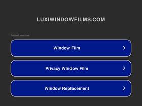 luxiwindowfilms.com homepage screenshot
