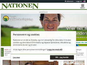 'nationen.no' screenshot