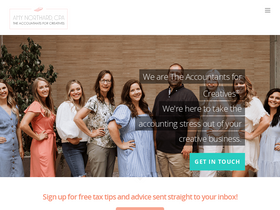 'amynorthardcpa.com' screenshot