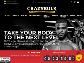'crazybulk.com' screenshot