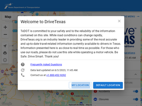 'drivetexas.org' screenshot