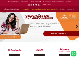 'candidomendes.edu.br' screenshot