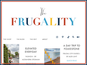 'the-frugality.com' screenshot