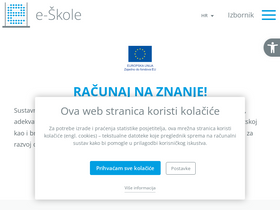 'e-skole.hr' screenshot