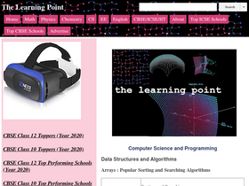 'thelearningpoint.net' screenshot