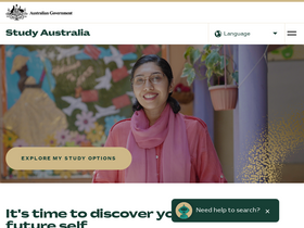 'studyaustralia.gov.au' screenshot