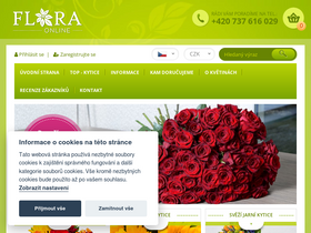 'flora-online.cz' screenshot