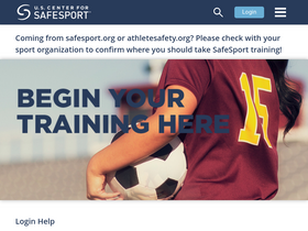 'safesporttrained.org' screenshot