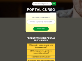 'portalcurso.com.br' screenshot