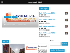 'cursoparalaunam.com' screenshot