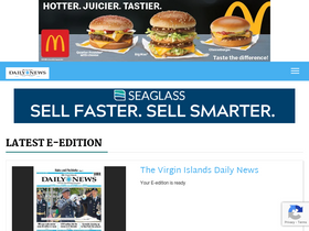 'virginislandsdailynews.com' screenshot