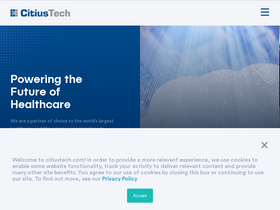 'citiustech.com' screenshot