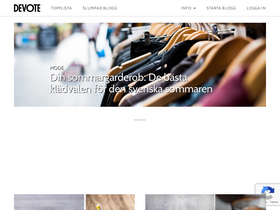 'devote.se' screenshot