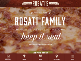 'rosatispizza.com' screenshot