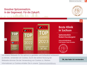 'uniklinikum-dresden.de' screenshot