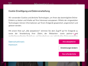 'magentamusik.de' screenshot