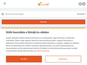'sutnijo.hu' screenshot